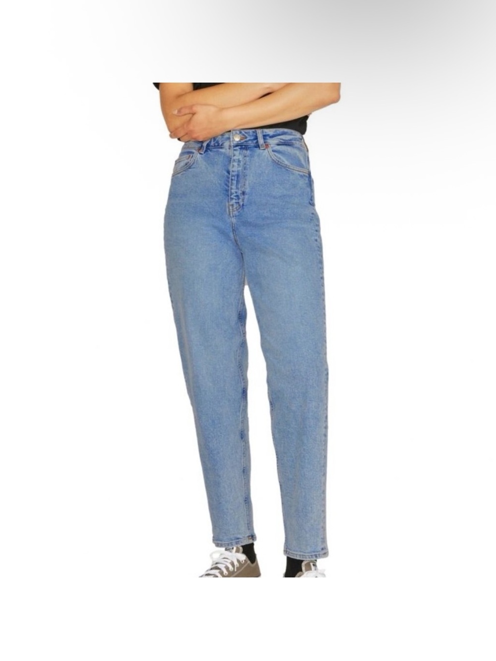 JJXX High-Rise Straight Leg Women's Jeans - Light Blue